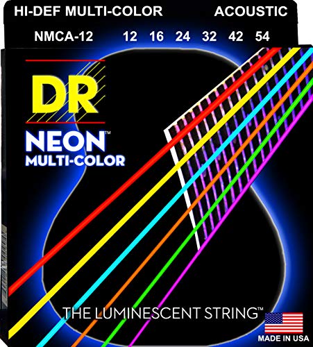 DR A NEON MCA-12 HiDef Acoustic Saite mehrfarbig von DR Strings