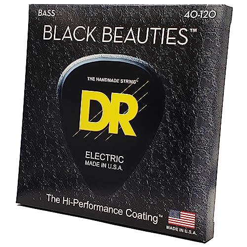 DR B EXBK BKB5-40 Extra Black Beautie Lite Saite (5-String) von DR Strings