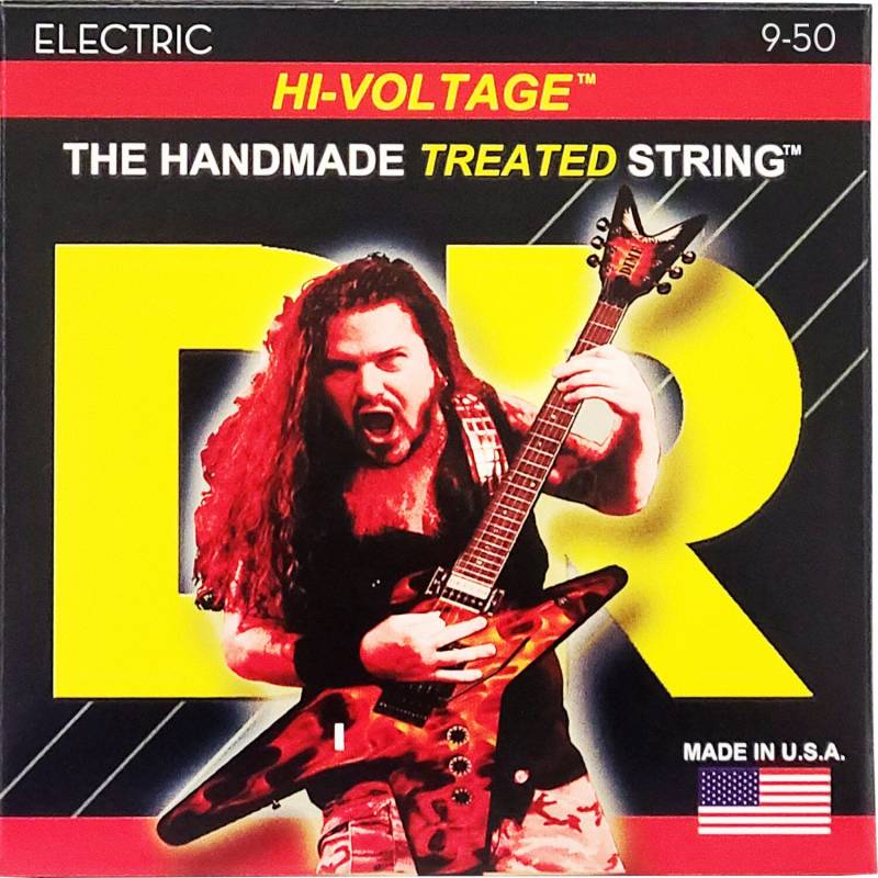 DR Strings DBG-9/50 Hi-Voltage Dimebag Darrell Light to Heavy 9-50 Signature Electric Guitar Strings von DR Strings
