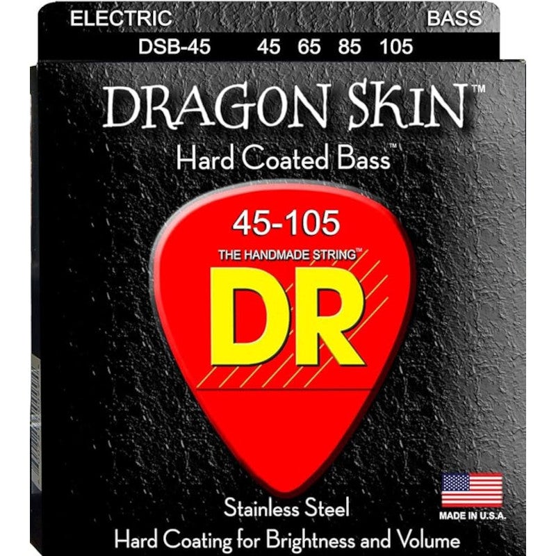 DR Strings DSB-45 Dragon Skin 45-105 Electric Bass Guitar Strings DR Strings DSB-45 Dragon Skin 45-105 Electric Bass Guitar Strings von DR Strings