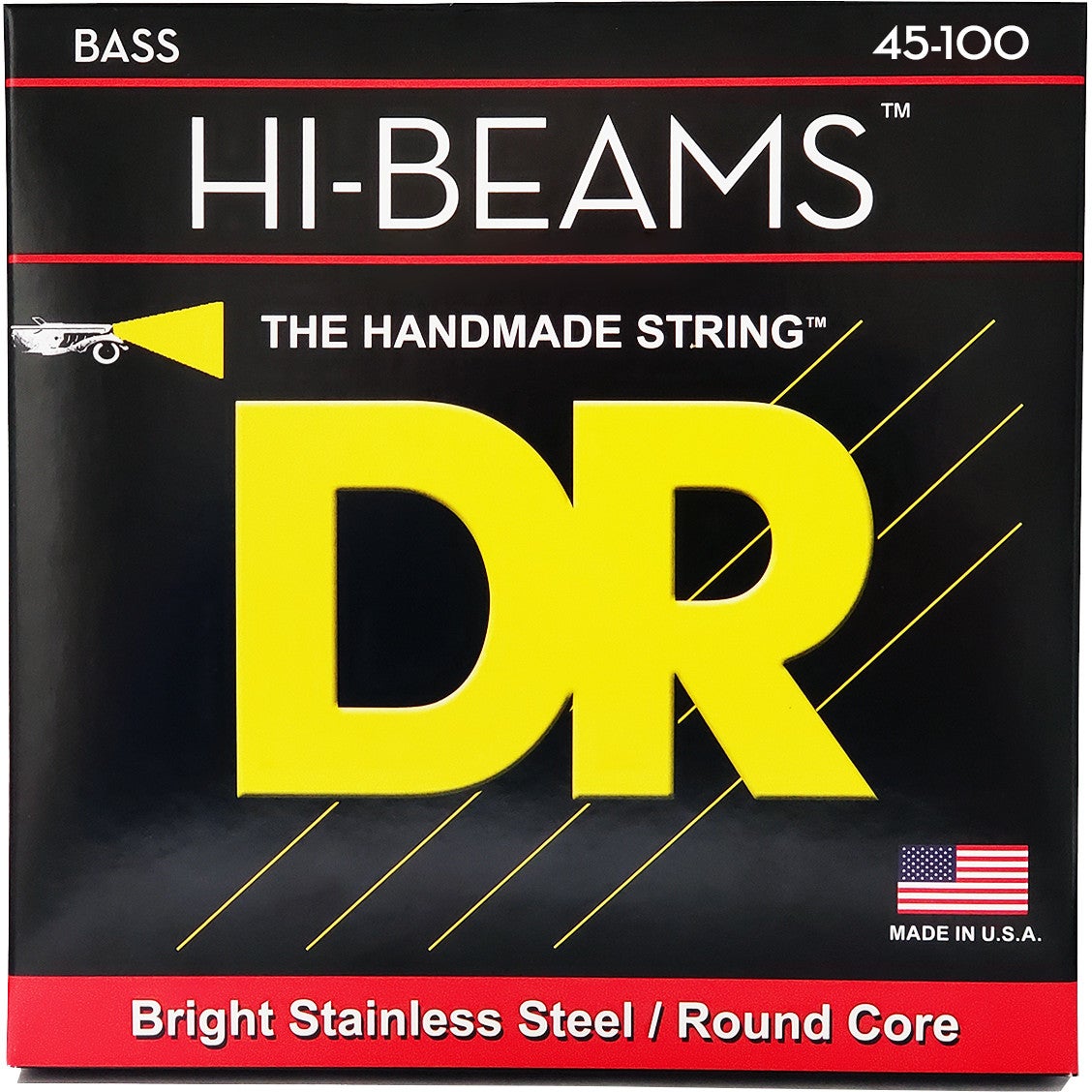 DR Strings MLR-45 Hi-Beams Light to Medium 45-100 Bass Guitar Strings von DR Strings