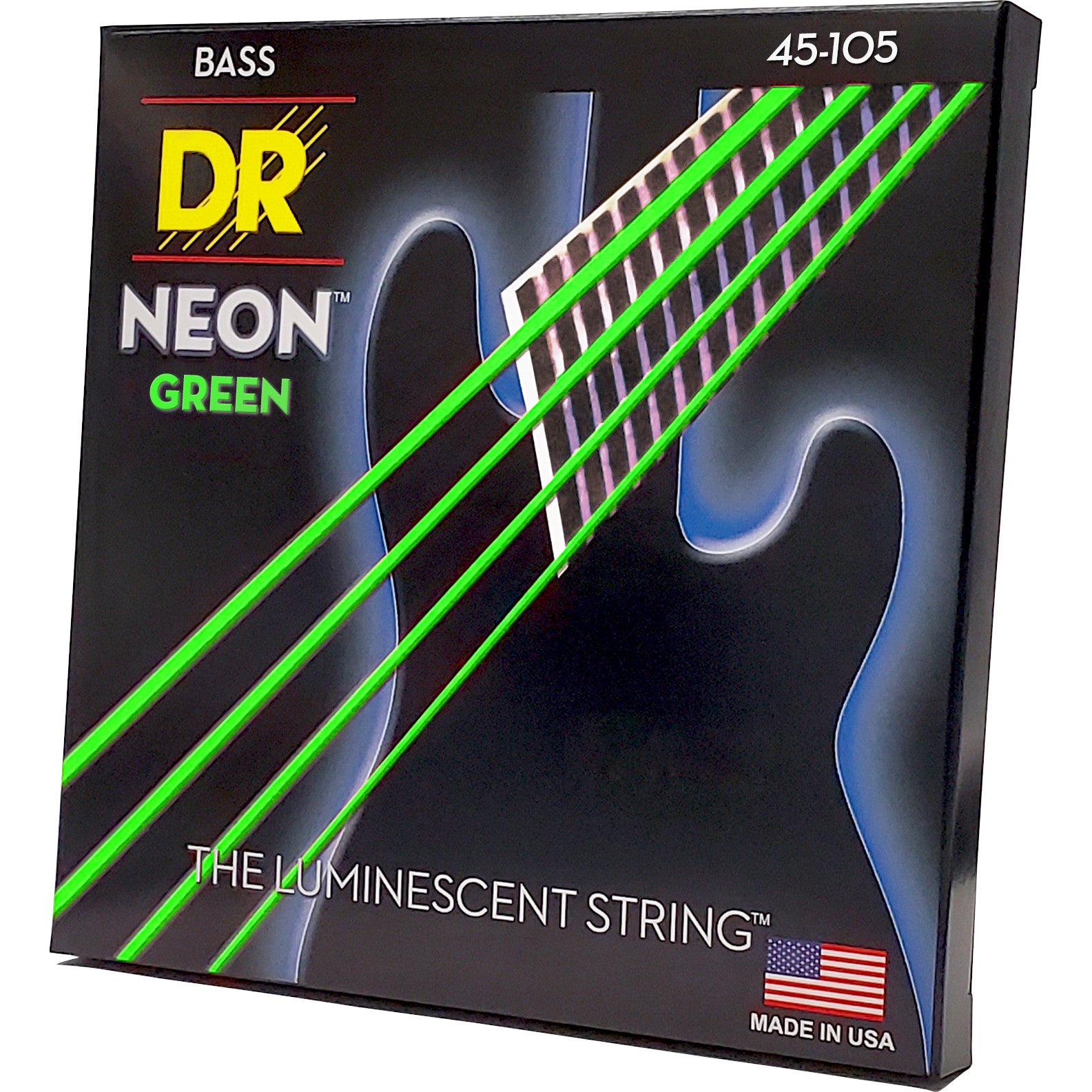 DR Strings NGB-45 Hi-Def Neon Green 45-105 Electric Bass Guitar Strings DR Strings NGB-45 Hi-Def Neon Green 45-105 Electric Bass Guitar Strings von DR Strings
