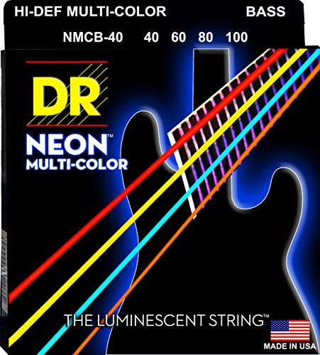 DR Strings NMCB-40 Gitarrensaiten für Bassgitarren (HI-DEF Neon) von DR Strings