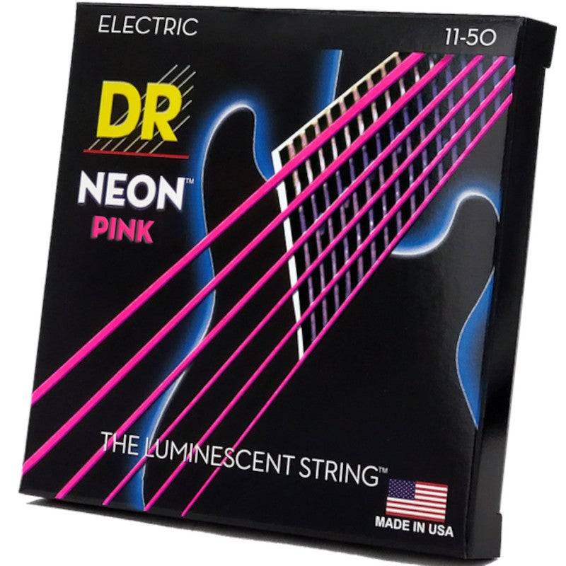 DR Strings NPE-11 Hi-Def Neon pink 11-50 set snaren voor elektrische gitaar von DR Strings