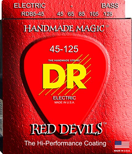 DR Strings Red Devils Bass Medium 5 Saiten von DR Strings