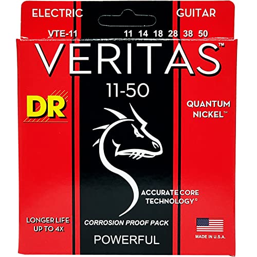 DR Strings VERITAS™ - Coated Core Technology Electric Guitar Strings: Heavy 11-50 von DR Strings