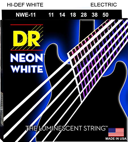 DR Strings - farbige Gitarren Saiten - white - .011 - .050 von DR Strings