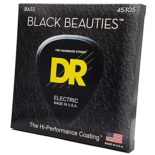 Dr BKB-45 Strings Bass Saiten, Schwarz Beauties – extra-life, schwarz beschichtet von DR Strings