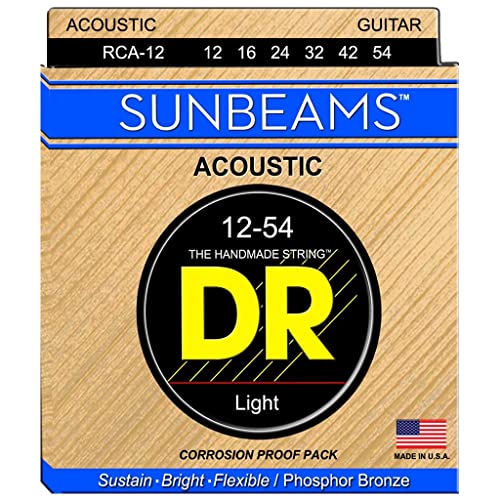 Dr RCA-12 Strings Sunbeam – Phosphor Bronze acousticround Core 12–54 Dr RCA-12 Strings Sunbeam – Phosphor Bronze acousticround Core 12–54 von DR Strings