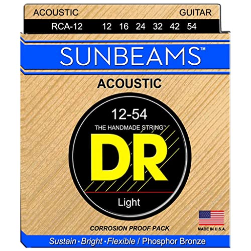 Dr RCA-12 Strings Sunbeam – Phosphor Bronze acousticround Core 12–54 von DR Strings