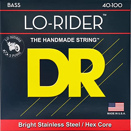 Dr Strings lo-rider 40 – 100 Saitensatz für Bassgitarre, Diapason long von DR Strings