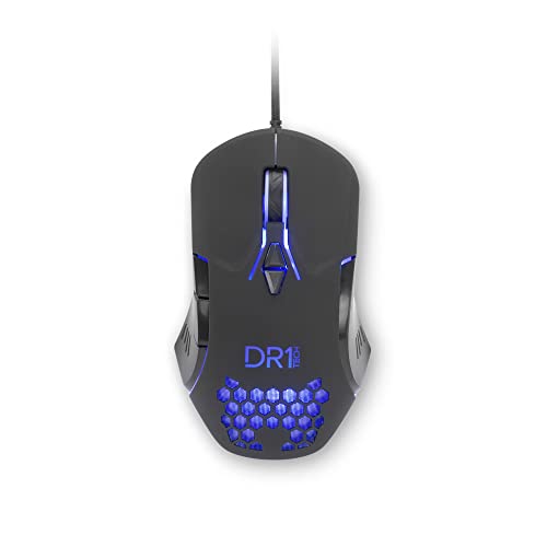 [Amazon Exclusive] DR1TECH Guardian Gaming Maus Mit Kabel - 7 Tasten Für Bis Zu 3200 DPI - Leichtes Und Strapazierfähiges Design - Ergonomische Gaming Maus Für PC/PS4/XBOX von DR1TECH