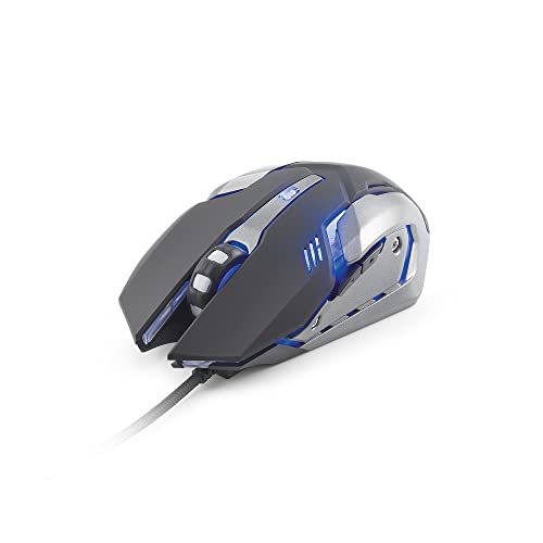 DR1TECH Avenger+ Gaming Maus Mit Kabel - 6 Tasten Für Bis Zu 3200 DPI - Leichtes Und Strapazierfähiges Design - Ergonomische Gaming Maus Für PC/PS4/XBOX von DR1TECH