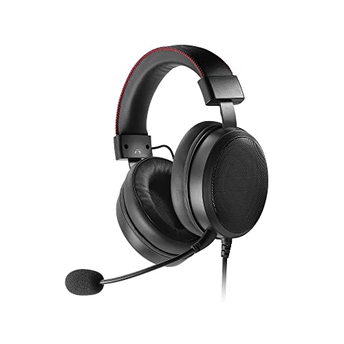 DR1TECH Blackjack Gaming Kopfhörer Mit Kabel Und Mikrofon Für PS5 Konsole [3D Audio], PS4, Xbox und Smartphone - 40mm Over Ear Kopfhörer Treiber mit Audio Stereo (Full Immersion) [Amazon Exclusive] von DR1TECH