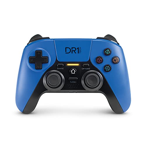DR1TECH ShockPad II Controller Für PS4 / PS3 Kabelloser - Gaming Joystick DESIGN NEXT-GEN Kompatibel Mit PC/IOS - Touch Pad Und Doppelter Vibration (Blau) von DR1TECH