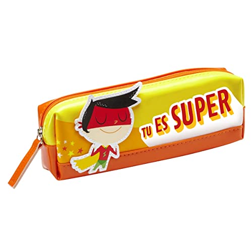 Die carterie 76008122 Federmäppchen Benutzerdefinierte Du bist super Team Kids Super Helden von DRAEGER