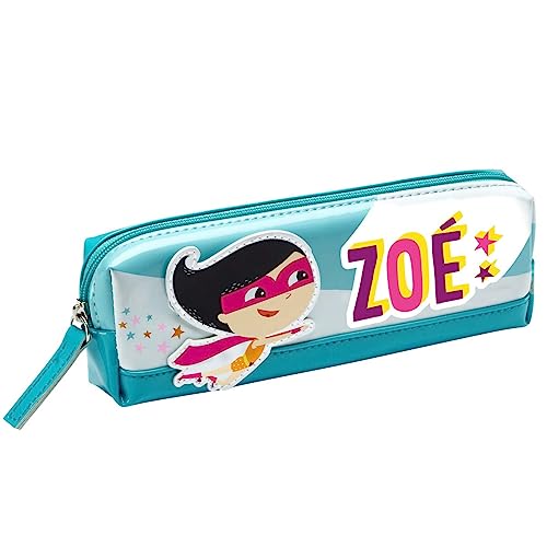 Die carterie 76008228 Federmäppchen Benutzerdefinierte Zoé Team Kids Super Heroin von DRAEGER