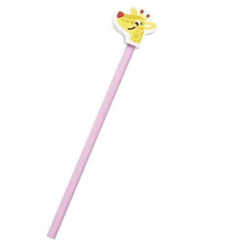 Draeger – Bleistift mit Giraffe – Rosa – einfache Handhabung – ideales Geschenk für Kinder ab 3 Jahren von DRAEGER