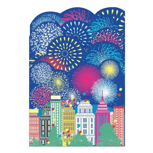 Draeger Paris - Pop Up Karte, Karte 3D Grußkarte mit Umschlag - Feuerwerk - format 18 x 11,5 cm von DRAEGER PARIS 1886