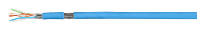 Patchkabel Cat.7 PiMF UC900MHz FLEX SS26 4P,  -- FRNC-B, blau von DRAKA