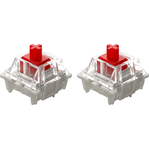 DRAOZA Gateron Pro roter Schalter 3-poliger Schalter Prelube RGB gelb rot braun kompatible MX mechanische Tastatur (108PCS rot) von DRAOZA