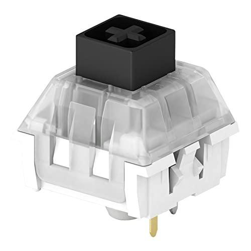 DRAOZA Kailh Box Schwarz Linear Schalter für Mechanische Spieltastatur 3-Pin Board Installation/RGB/SMD Wasserdichter MX Hebel Schalter (36PCS Schwarz Schalter) von DRAOZA