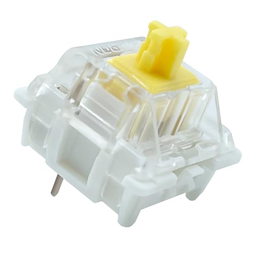 Gateron G Yellow Pro Schalter 3-pin Vorgeschmierter Linearer ür MX Mechanische Gaming-Tastatur (108PCS Gelb) von DRAOZA