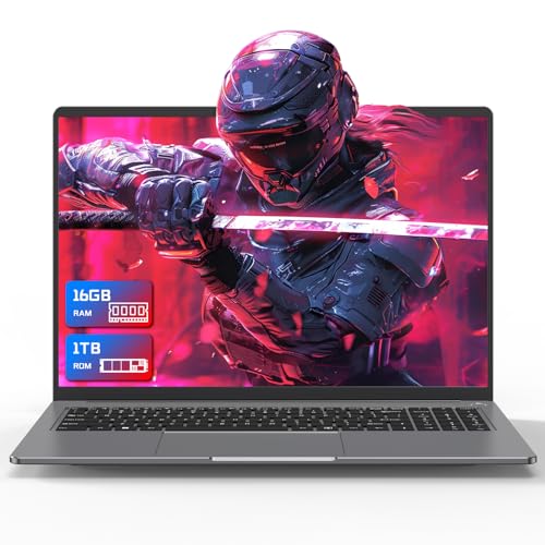 Laptop 16 GB RAM DDR5 1 TB SSD Laptop 16 Zoll 2,5 K Laptop 165 Hz AMD Ryzen 7840HS Prozessor (UP bis 5,1 GHz) Gamer Computer mit Bluetooth 5.2 WiFi6 USB 3.1 PD3.0 (inkl. Tastaturfolie) von DREAMFYRE