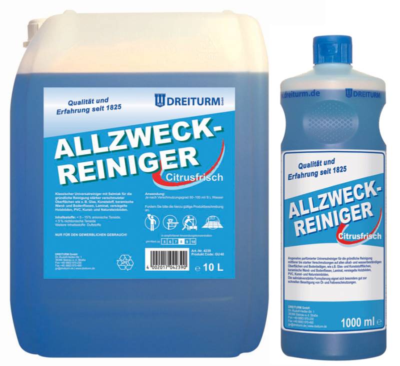 DREITURM Allzweckreiniger mit Salmiak, 10 Liter von DREITURM