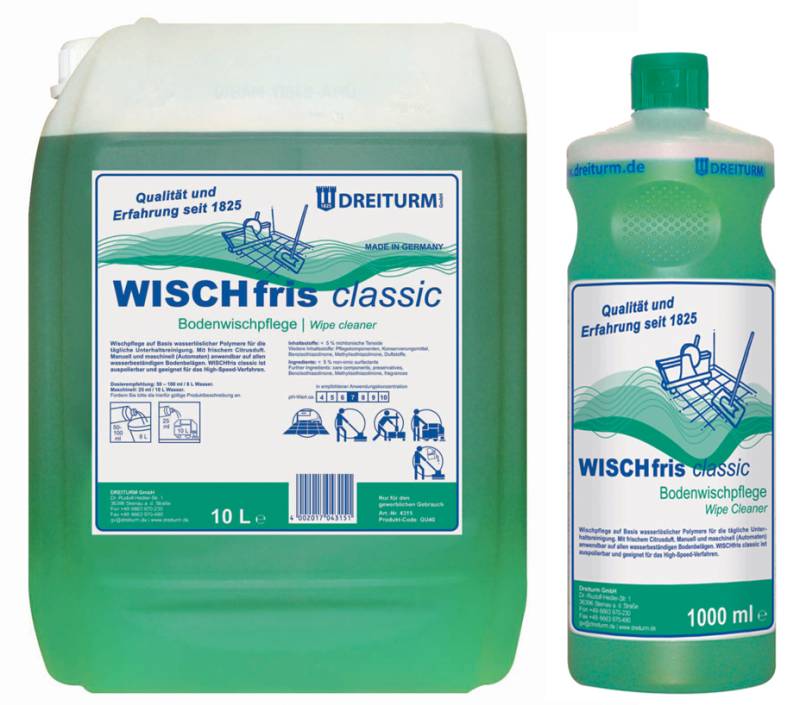 DREITURM Bodenwischpflege WISCHFRIS classic, 10 Liter von DREITURM