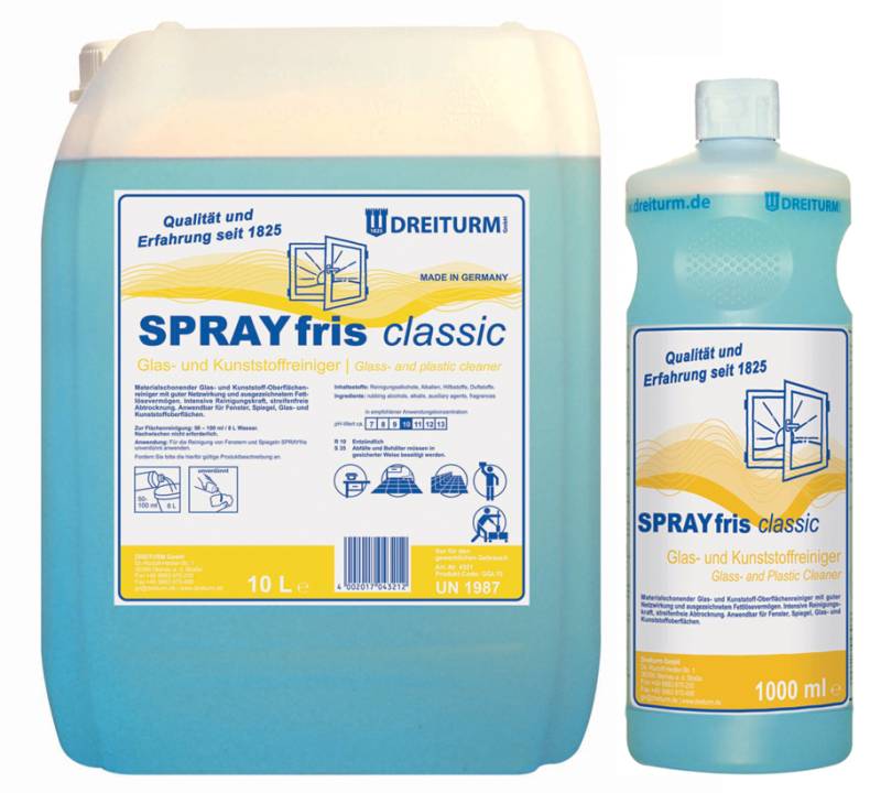 DREITURM Glasreiniger SPRAYFRIS classic, 10 Liter von DREITURM