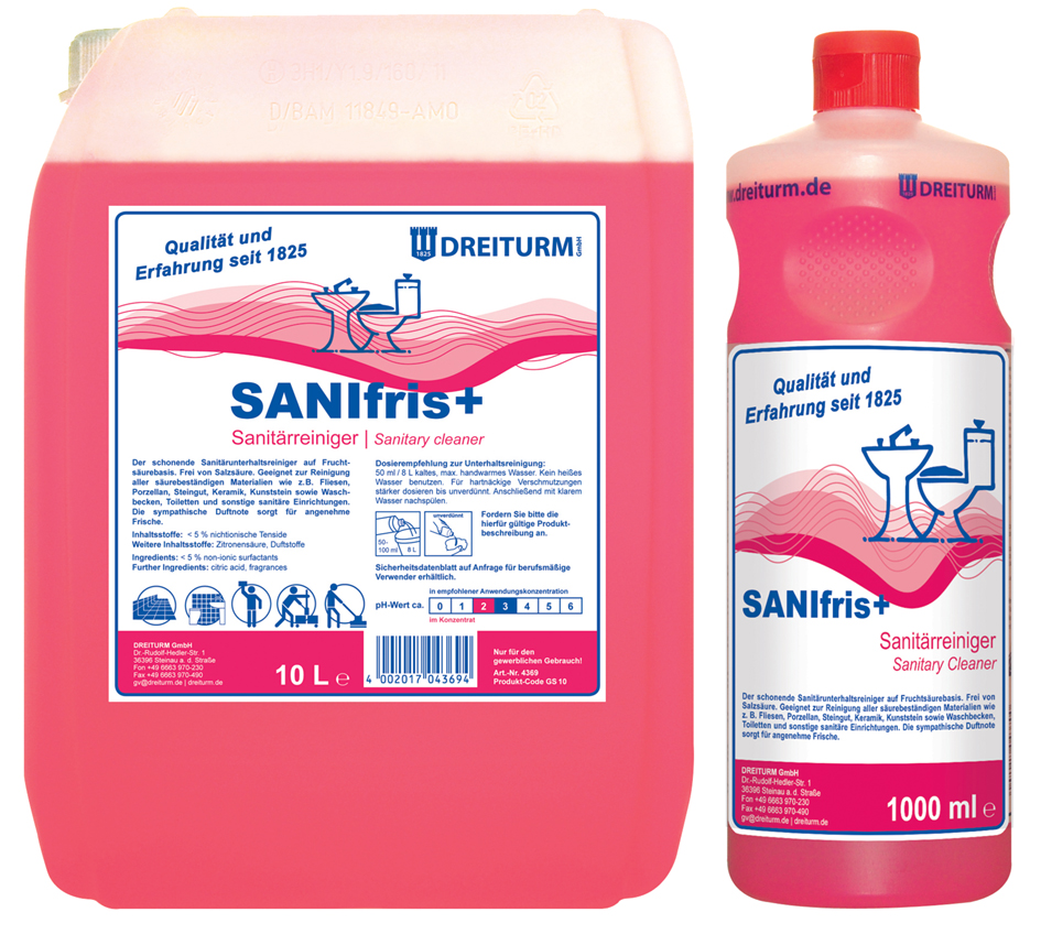 DREITURM Sanitärreiniger SANIFRIS+, 1 Liter DREITURM Sanitärreiniger SANIFRIS+, 1 Liter von DREITURM