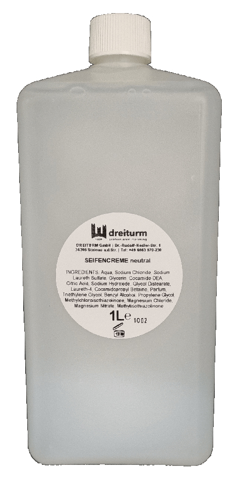 DREITURM Seifencreme neutral, 1 Liter, Euroflasche DREITURM Seifencreme neutral, 1 Liter, Euroflasche von DREITURM