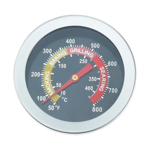 DRELD Edelstahl Grill Thermometer Analog BBQ Thermometer, Röstthermometer, 10-400℃/50-800 ℉ Gasgrillthermometer für alle Holzkohlegrill, Grills, Ofen, Smoker, Räucherofen, Backofen und Grillwagen DRELD Edelstahl Grill Thermometer Analog BBQ Thermometer, Röstthermometer, 10-400℃/50-800 ℉ Gasgrillthermometer für alle Holzkohlegrill, Grills, Ofen, Smoker, Räucherofen, Backofen und Grillwagen von DRELD