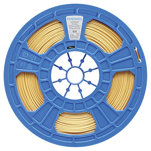 Dremel PL11JA 3D PLA Filament 1,75mm für 3D Drucker in Gold, Vorteilspack 750g von DREMEL