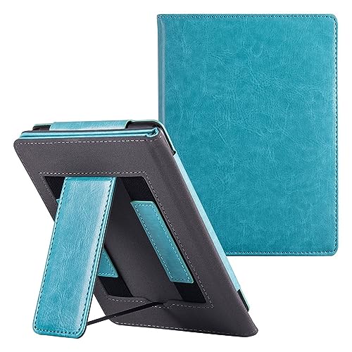 DRENGE Standgehäuse kompatibel mit Pocketbook InkPad 4 7,8 Zoll PU-Lederbezug mit automatischem Schlafmodus für Pocketbook InkPad Color 2 2023 (Color : Sky Blue, Size : for InkPad Color 2) von DRENGE