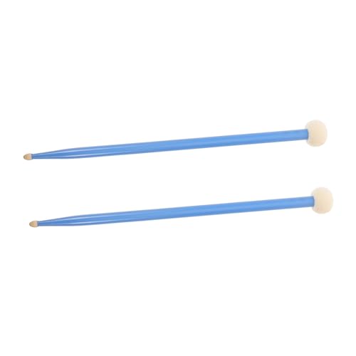DRESSOOS 1 Paar Doppelseitiger Trommelstock, Trommel Paukenschlägel, Trommelhalterung, Paukenschlägel, Stahltrommelschlägel, Drum Pad Ständer, Zubehör, Schlagzeugerzubehör, Leuchtende von DRESSOOS