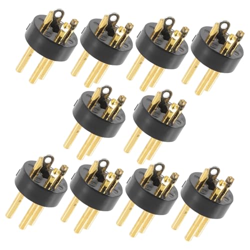 DRESSOOS 10 Stück Xlr Zubehör Mikrofonadapter Mikrofonsteckeradapter Mikrofonkabelstecker Mikrofonkabelanschluss Mikrofon Audioadapter Mikrofonkonverteradapter Mikrofonstecker von DRESSOOS