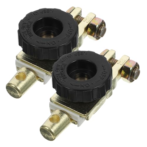 DRESSOOS 2 Stück Batterie Stapelkopfschalter, Batterie Notschalter Für Autobatterie, Abschaltschalter, Batterietrennschalter, Notschalter Für Wohnmobil Batterietrennschalter, von DRESSOOS