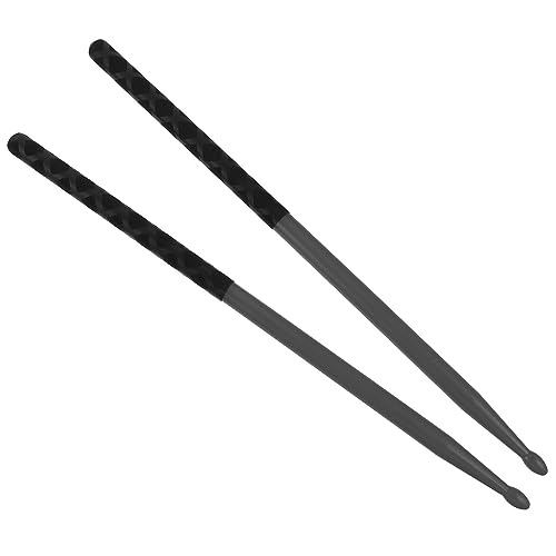 DRESSOOS 3 Paar Rutschfeste Drumsticks Aus Nylon, Drum Mallet Übungs Drumsticks Aus Nylon Mit Anti Rutsch Hüllen, Drumsticks Für Erwachsene Anfänger, Übungs Drumsticks von DRESSOOS