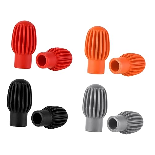 DRESSOOS 8st Weiche Gummiabdeckung Für Trommelstöcke Tipps Zum Schlagzeug Üben Drum Mute Drum Dämpfer Drum-stummschaltflächen Kreativer Schlagzeug-übungsschalldämpfer Musical Kieselgel von DRESSOOS