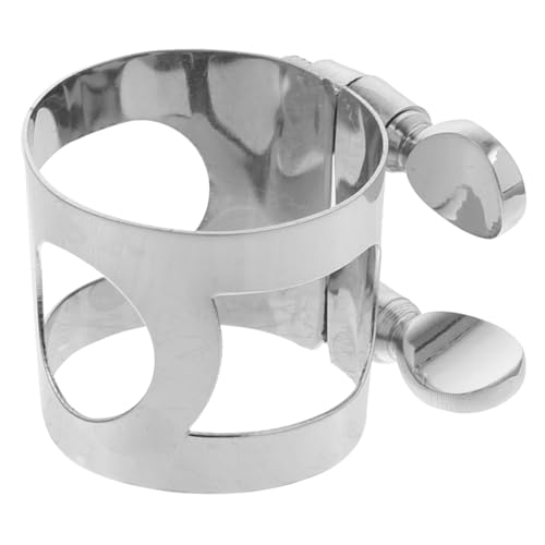 DRESSOOS Saxophon Flöten Kabelring Saxophon Teile Saxophon Kopfclip Altsaxophon Zubehör Saxophon Zubehör Mundstückclip Saxophon Ligaturklemme Saxophonklemmen Altsaxophon Ligaturen von DRESSOOS