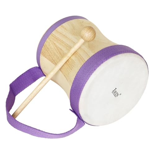 DRESSOOS Handtrommel Für Bongo Trommel Mit Schlägel Musikalisches Für Frühkindliche Bildung Orff Instrument Lila Perfekt Für Den Kindergarten Und Musikalische Aktivitäten von DRESSOOS