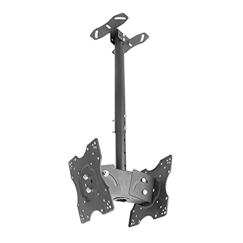 2-seitige Decken-TV-Halterung, neig- und drehbarer TV-Ständer, Teleskop-Decken-TV-Halterung, für Fernseher 50,8 - 81,3 cm, max. Gewicht 27,2 kg pro Bildschirm 2-seitige Decken-TV-Halterung, neig- und drehbarer TV-Ständer, Teleskop-Decken-TV-Halterung, für Fernseher 50,8 - 81,3 cm, max. Gewicht 27,2 kg pro Bildschirm von DRFGNF