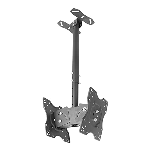 2-seitige Decken-TV-Halterung, neigbar und um 360° drehbarer TV-Ständer, für Fernseher von 20-32 Zoll, max. Gewicht 27,2 kg pro Bildschirm 2-seitige Decken-TV-Halterung, neigbar und um 360° drehbarer TV-Ständer, für Fernseher von 20-32 Zoll, max. Gewicht 27,2 kg pro Bildschirm von DRFGNF