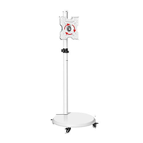 Boden-TV-Ständer – 61-109,2 cm (24-43 Zoll) LCD-Monitor, mobile Halterung, TV-Computer-Monitor, horizontal und vertikal, drehbare Halterung, Boden-mobiler Wagen, Live-Video, Business-Meeting-Rack von DRFGNF