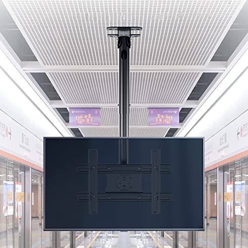 Decken-TV-Halterung, höhenverstellbar, teleskopisch, neig- und schwenkbar, passend für 81,3 - 190,5 cm Flachbildfernseher, 4 m Decken-TV-Halterung, höhenverstellbar, teleskopisch, neig- und schwenkbar, passend für 81,3 - 190,5 cm Flachbildfernseher, 4 m von DRFGNF