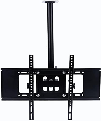 Decken-TV-Halterung, verstellbare Höhe, Teleskop-Decken-TV-Halterung, passend für die meisten 101,6-177,8 cm LCD-Flachbildfernseher, max. 600 x 400 mm TV-Halterung, TV-Ständer von DRFGNF