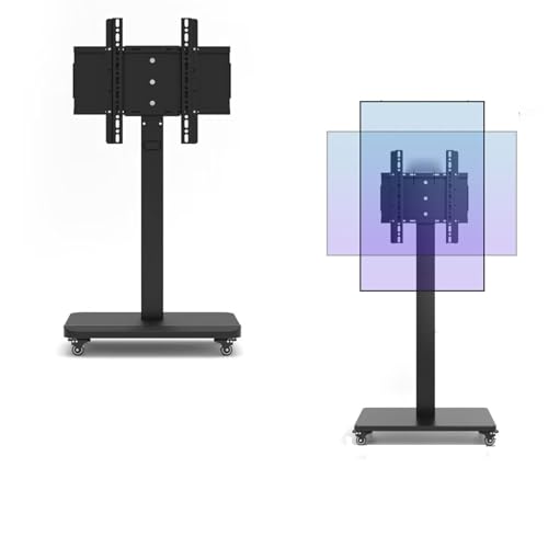 Mobiler TV-Ständer mit Rollen, robuster TV-Wagenständer, bewegliche TV-Halterung, Bodenregal, für 32-65 Zoll LED-Flachbildschirm, bis zu 100 kg, horizontaler und vertikaler Bildschirm fixiert Mobiler TV-Ständer mit Rollen, robuster TV-Wagenständer, bewegliche TV-Halterung, Bodenregal, für 32-65 Zoll LED-Flachbildschirm, bis zu 100 kg, horizontaler und vertikaler Bildschirm fixiert von DRFGNF