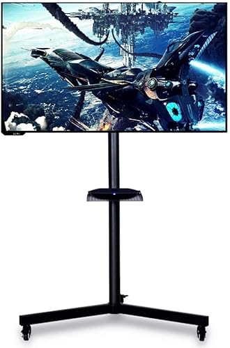 Mobiler TV-Wagen, rollender TV-Ständer, TV-Ständer mit Halterung, mobil für Flachbildfernseher – Universalhalterung mit Rädern Mobiler TV-Wagen, rollender TV-Ständer, TV-Ständer mit Halterung, mobil für Flachbildfernseher – Universalhalterung mit Rädern von DRFGNF
